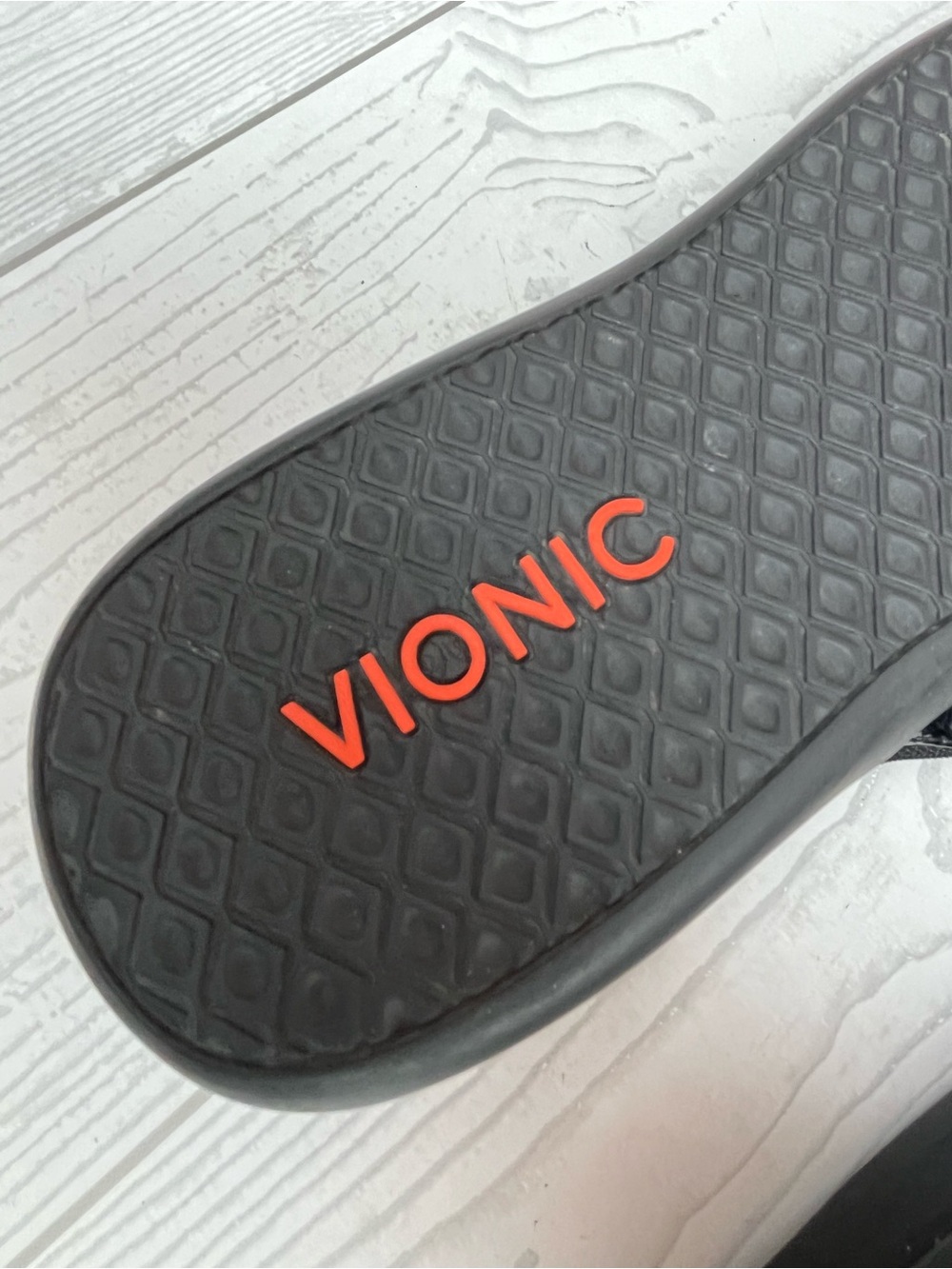VIONIC Tide II Flip Flop Sandals Black Patent Size 10 M - Picture 9 of 12